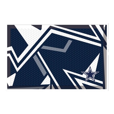 Fan Mats  LLC Dallas Cowboys Rubber Scraper Door Mat XFIT Design Pattern