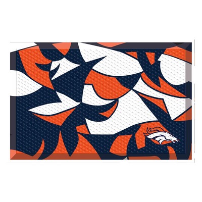 Fan Mats  LLC Denver Broncos Scraper Mat NFL x FIT Pattern