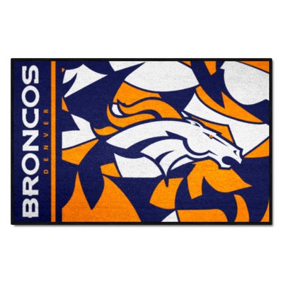 Fan Mats  LLC Denver Broncos Starter Mat NFL x FIT Pattern