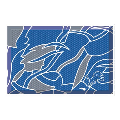 Fan Mats  LLC Detroit Lions Scraper Mat NFL x FIT Pattern