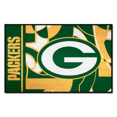 Fan Mats  LLC Green Bay Packers Starter Mat NFL x FIT Pattern