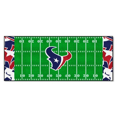 Fan Mats  LLC Houston Texans Football Field Runner Mat - 30in. x 72in. XFIT Design Pattern