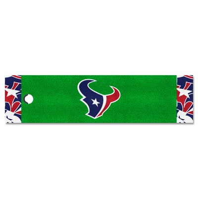 Fan Mats  LLC Houston Texans Putting Green Mat - 1.5ft. x 6ft. Pattern