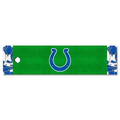 Fan Mats  LLC Indianapolis Colts Putting Green Mat - 1.5ft. x 6ft. Pattern
