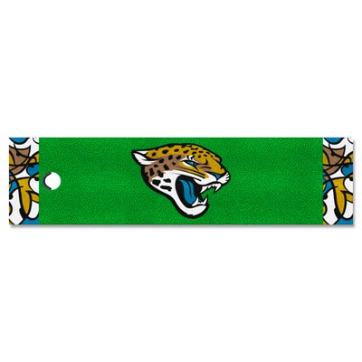 Fan Mats  LLC Jacksonville Jaguars Putting Green Mat - 1.5ft. x 6ft. Pattern