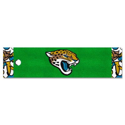 Fan Mats  LLC Jacksonville Jaguars Putting Green Mat - 1.5ft. x 6ft. Pattern