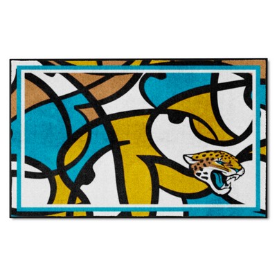 Fan Mats  LLC Jacksonville Jaguars 4x6 Rug NFL x FIT Pattern