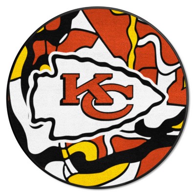 Fan Mats  LLC Kansas City Chiefs Roundel Mat NFL x FIT Pattern