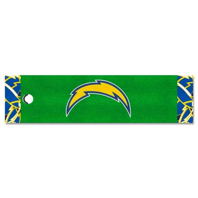 Fan Mats  LLC Los Angeles Chargers Putting Green Mat - 1.5ft. x 6ft. Pattern