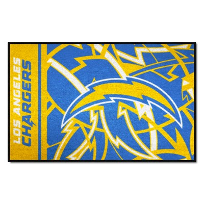 Fan Mats  LLC Los Angeles Chargers Starter Mat XFIT Design - 19in x 30in Accent Rug Pattern