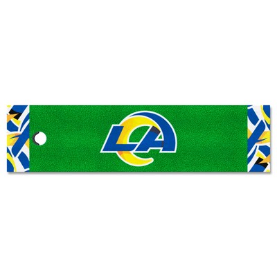 Fan Mats  LLC Los Angeles Rams Putting Green Mat - 1.5ft. x 6ft. Pattern