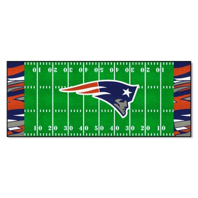 Fan Mats  LLC New England Patriots Football Field Runner Mat - 30in. x 72in. XFIT Design Pattern
