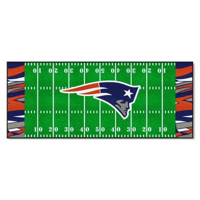 Fan Mats  LLC New England Patriots Football Field Runner NFL x FIT Pattern