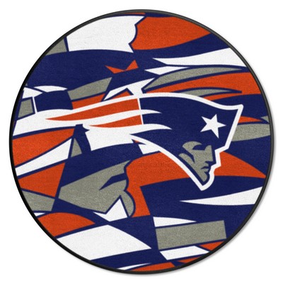 Fan Mats  LLC New England Patriots Roundel Rug - 27in. Diameter XFIT Design Pattern