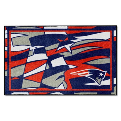 Fan Mats  LLC New England Patriots 4x6 Rug NFL x FIT Pattern