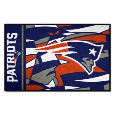 Fan Mats  LLC New England Patriots Starter Mat XFIT Design - 19in x 30in Accent Rug Pattern