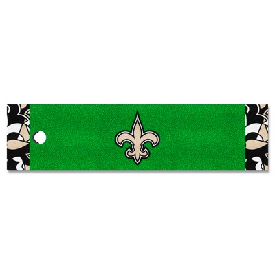 Fan Mats  LLC New Orleans Saints Putting Green Mat - 1.5ft. x 6ft. Pattern