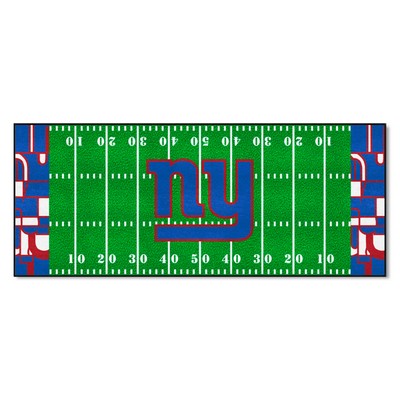 Fan Mats  LLC New York Giants Football Field Runner Mat - 30in. x 72in. XFIT Design Pattern