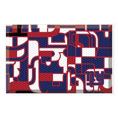 Fan Mats  LLC New York Giants Scraper Mat NFL x FIT Pattern