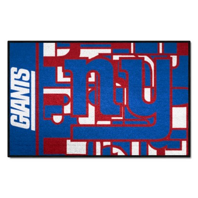 Fan Mats  LLC New York Giants Starter Mat XFIT Design - 19in x 30in Accent Rug Pattern