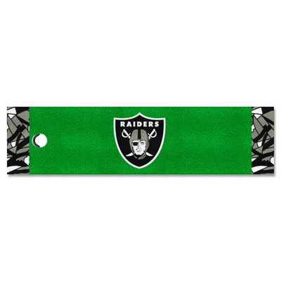 Fan Mats  LLC Las Vegas Raiders Putting Green Mat - 1.5ft. x 6ft. Pattern