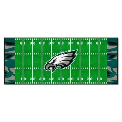 Fan Mats  LLC Philadelphia Eagles Football Field Runner NFL x FIT Pattern