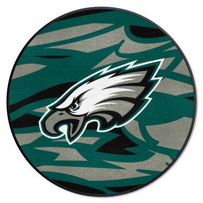 Fan Mats  LLC Philadelphia Eagles Roundel Rug - 27in. Diameter XFIT Design Pattern