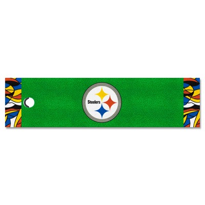 Fan Mats  LLC Pittsburgh Steelers Putting Green Mat NFL x FIT Pattern