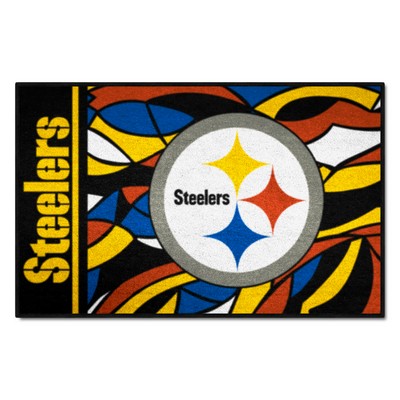 Fan Mats  LLC Pittsburgh Steelers Starter Mat XFIT Design - 19in x 30in Accent Rug Pattern