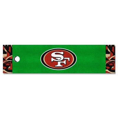 Fan Mats  LLC San Francisco 49ers Putting Green Mat - 1.5ft. x 6ft. Pattern