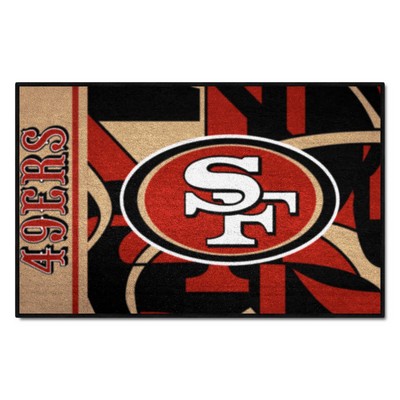 Fan Mats  LLC San Francisco 49ers Starter Mat XFIT Design - 19in x 30in Accent Rug Pattern