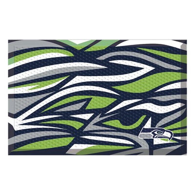 Fan Mats  LLC Seattle Seahawks Scraper Mat NFL x FIT Pattern