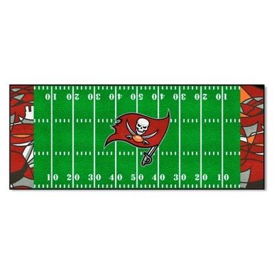 Fan Mats  LLC Tampa Bay Buccaneers Football Field Runner Mat - 30in. x 72in. XFIT Design Pattern