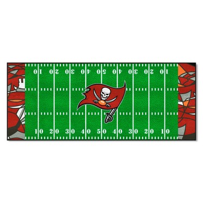 Fan Mats  LLC Tampa Bay Buccaneers Football Field Runner Mat - 30in. x 72in. XFIT Design Pattern