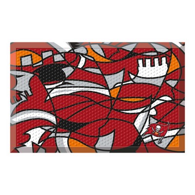 Fan Mats  LLC Tampa Bay Buccaneers Rubber Scraper Door Mat XFIT Design Pattern