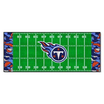 Fan Mats  LLC Tennessee Titans Football Field Runner Mat - 30in. x 72in. XFIT Design Pattern
