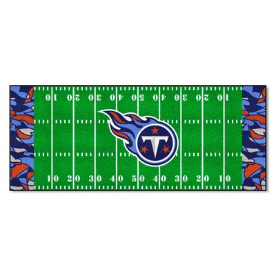 Fan Mats  LLC Tennessee Titans Football Field Runner Mat - 30in. x 72in. XFIT Design Pattern