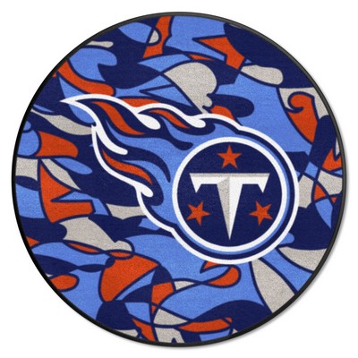 Fan Mats  LLC Tennessee Titans Roundel Rug - 27in. Diameter XFIT Design Pattern