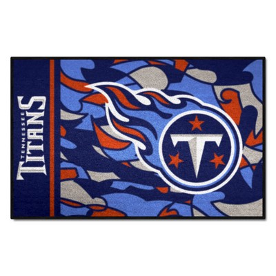 Fan Mats  LLC Tennessee Titans Starter Mat XFIT Design - 19in x 30in Accent Rug Pattern