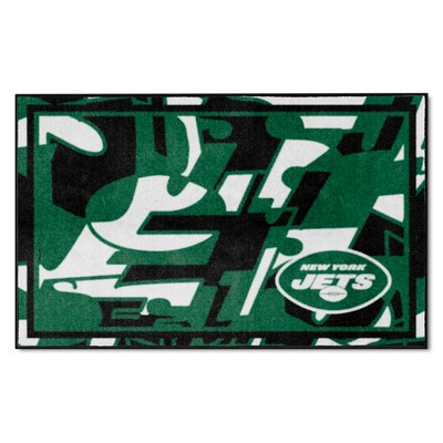 Fan Mats  LLC New York Jets 4x6 Rug NFL x FIT Pattern