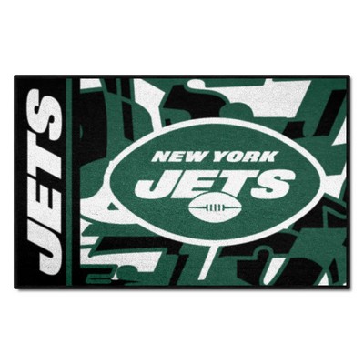 Fan Mats  LLC New York Jets Starter Mat XFIT Design - 19in x 30in Accent Rug Pattern