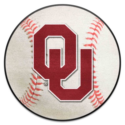 Fan Mats  LLC Oklahoma Sooners Baseball Mat White