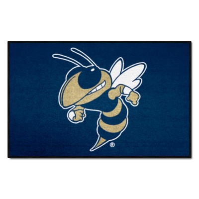 Fan Mats  LLC Georgia Tech Yellow Jackets Starter Mat Navy