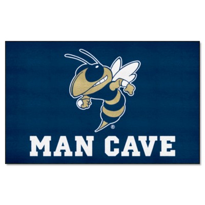 Fan Mats  LLC Georgia Tech Yellow Jackets Ulti-Mat Man Cave Navy
