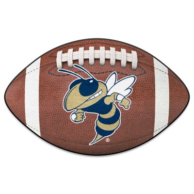 Fan Mats  LLC Georgia Tech Yellow Jackets Football Mat Brown