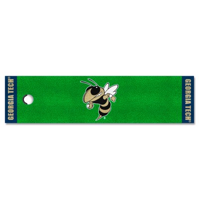 Fan Mats  LLC Georgia Tech Yellow Jackets Putting Green Mat Green