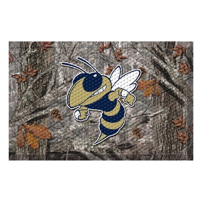 Fan Mats  LLC Georgia Tech Yellow Jackets Camo Scraper Mat Camo