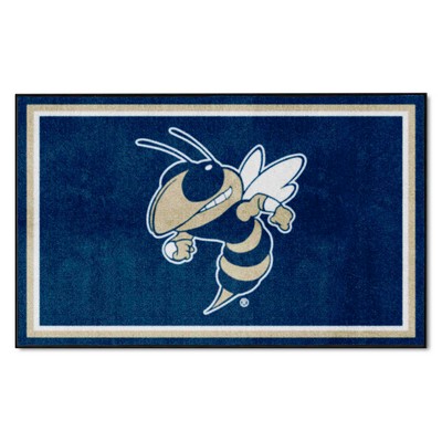 Fan Mats  LLC Georgia Tech Yellow Jackets 4x6 Rug Navy