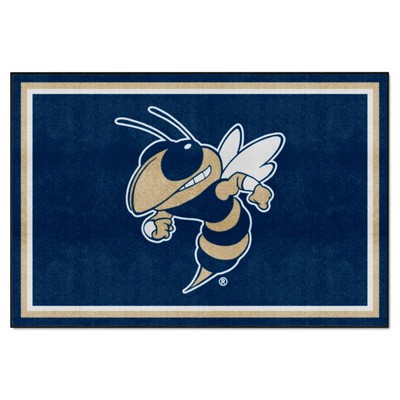 Fan Mats  LLC Georgia Tech Yellow Jackets 5x8 Rug Navy