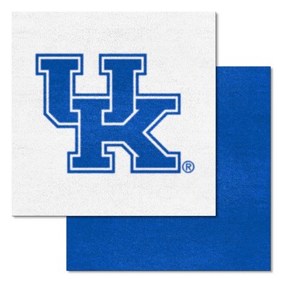 Fan Mats  LLC Kentucky Wildcats Team Carpet Tiles Blue